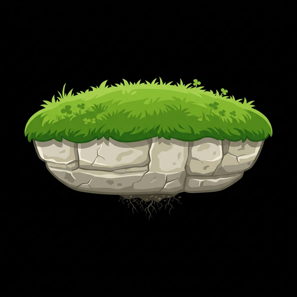 Floating Grass Island Platform