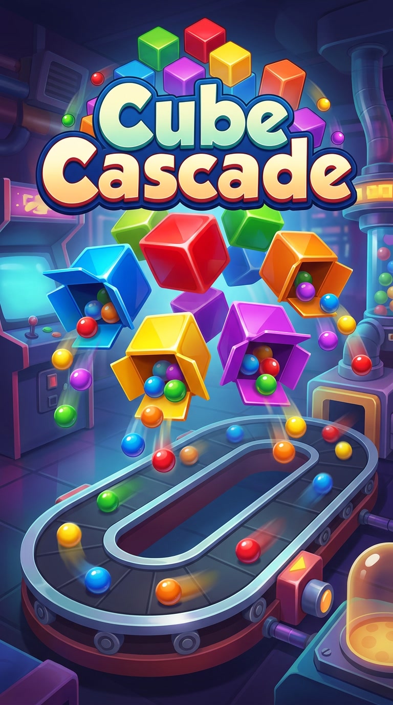 Cube Cascade Hero Artwork
