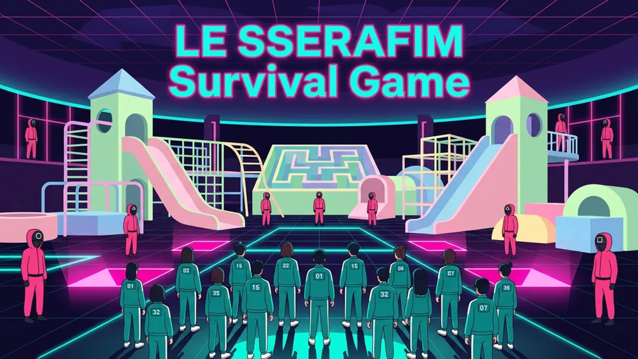 LE SSERAFIM Survival Game gameplay