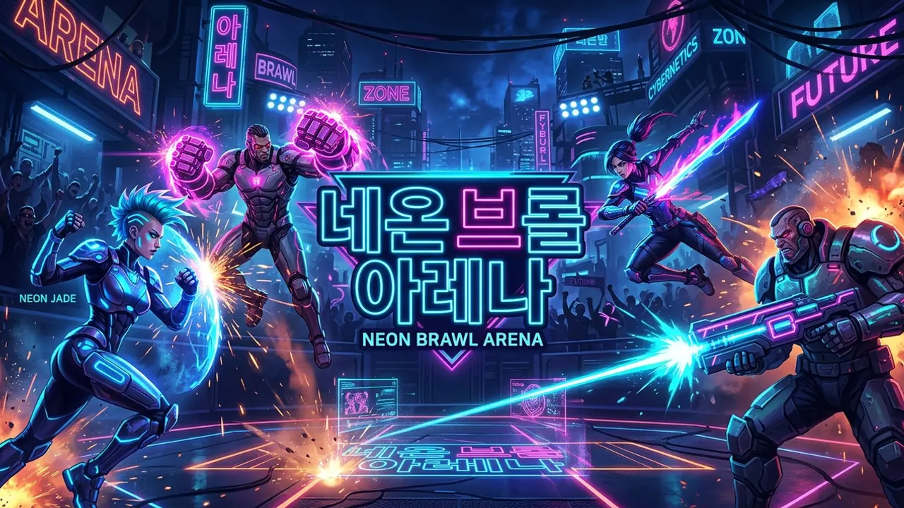Neon Brawl Arena gameplay