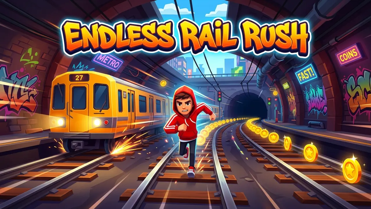 Endless Rail Rush gameplay
