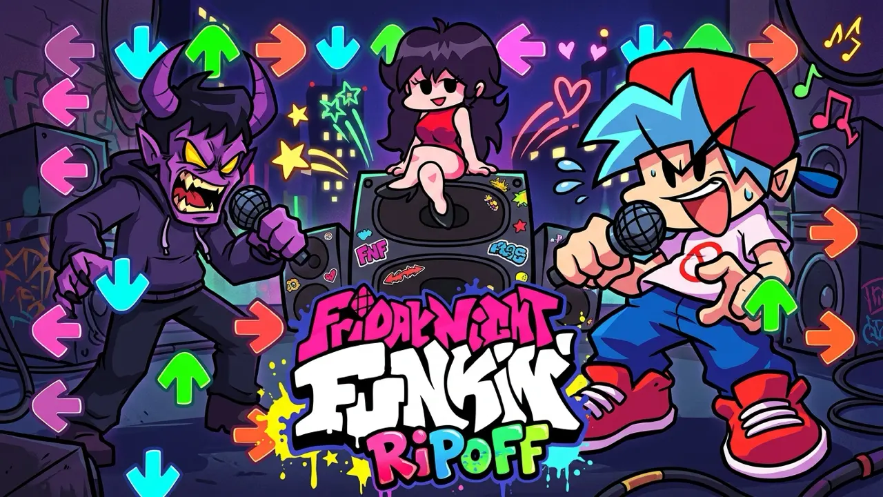 Friday Night Funkin' Ripoff gameplay
