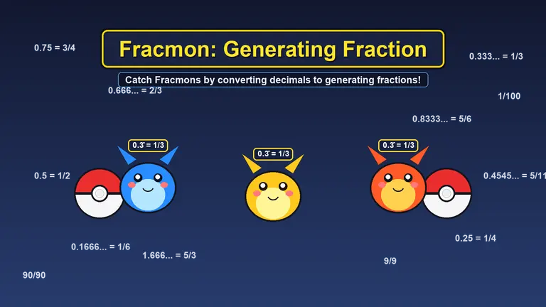 Fracmon: Generating Fraction