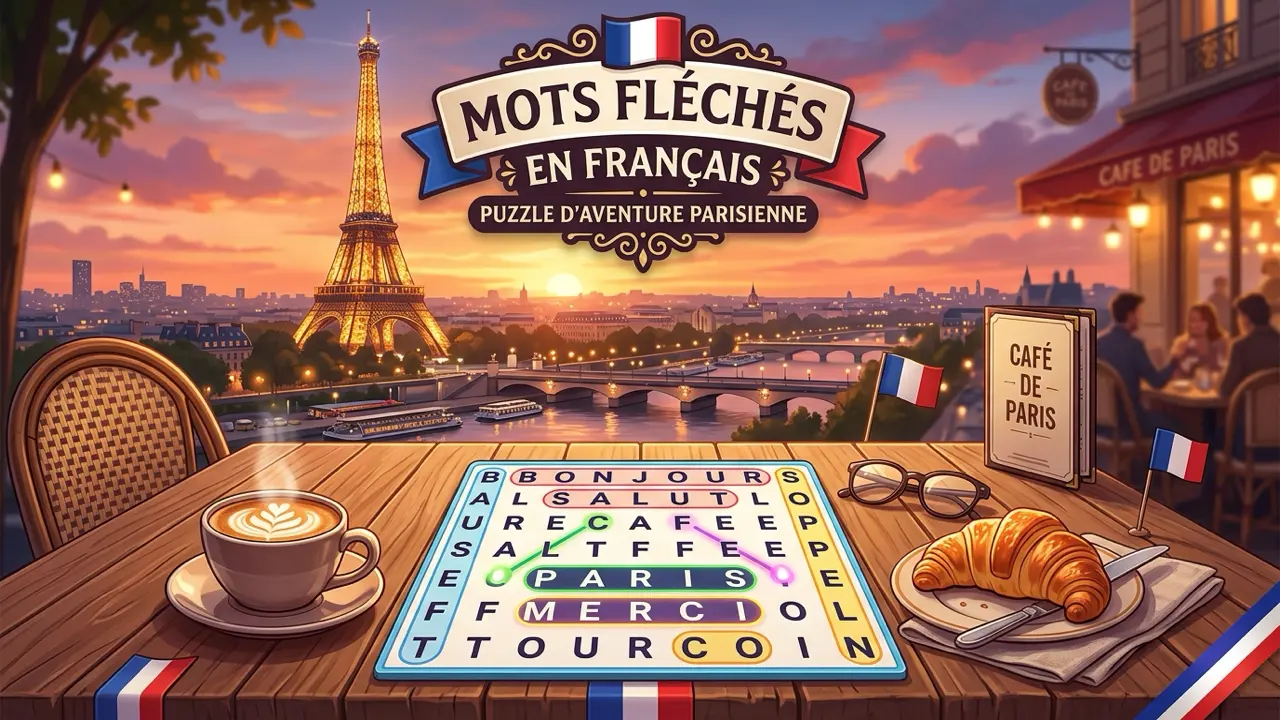 Sopa de Letras: Saludos en Francés gameplay