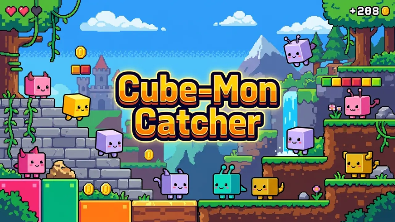 Cube-Mon Catcher gameplay