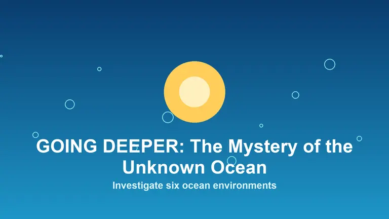 GOING DEEPER: The Mystery of the Unknown Ocean