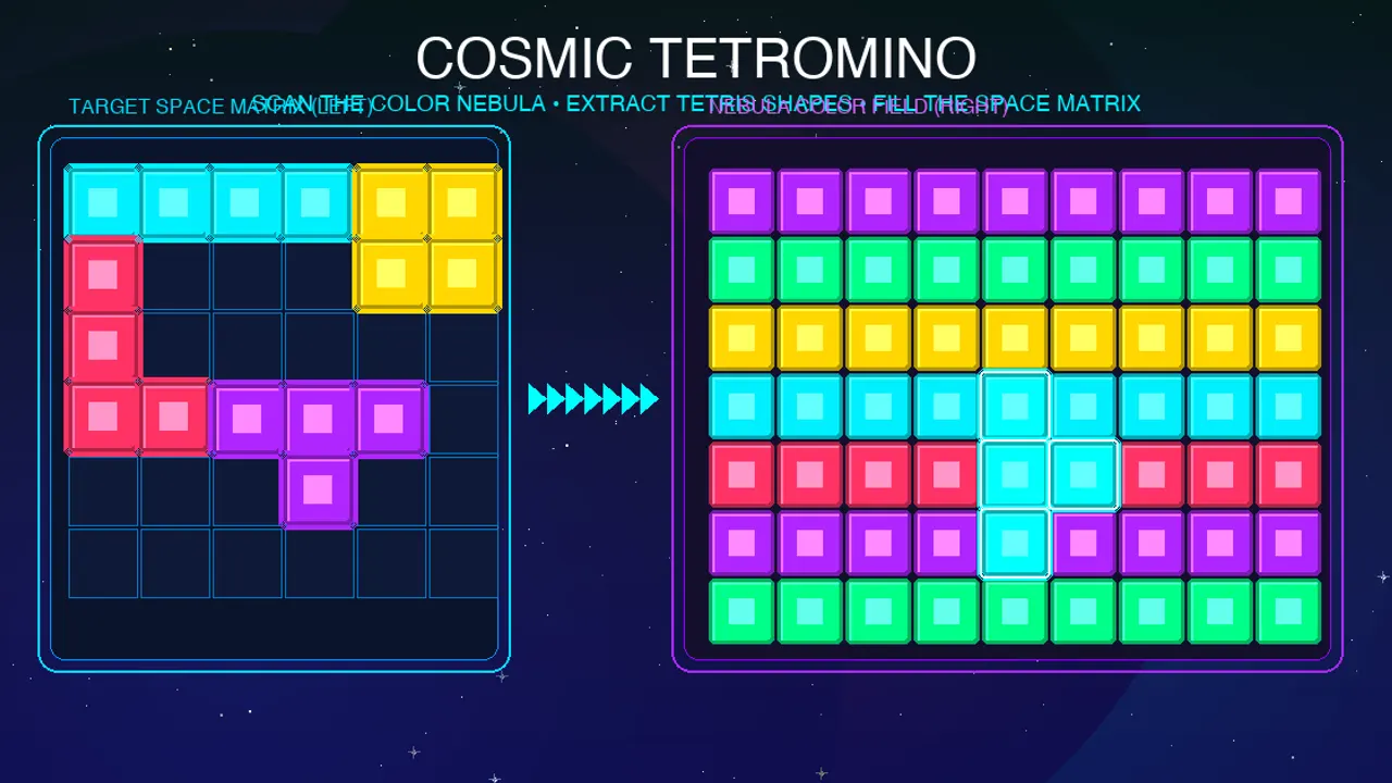 Cosmic Tetromino gameplay