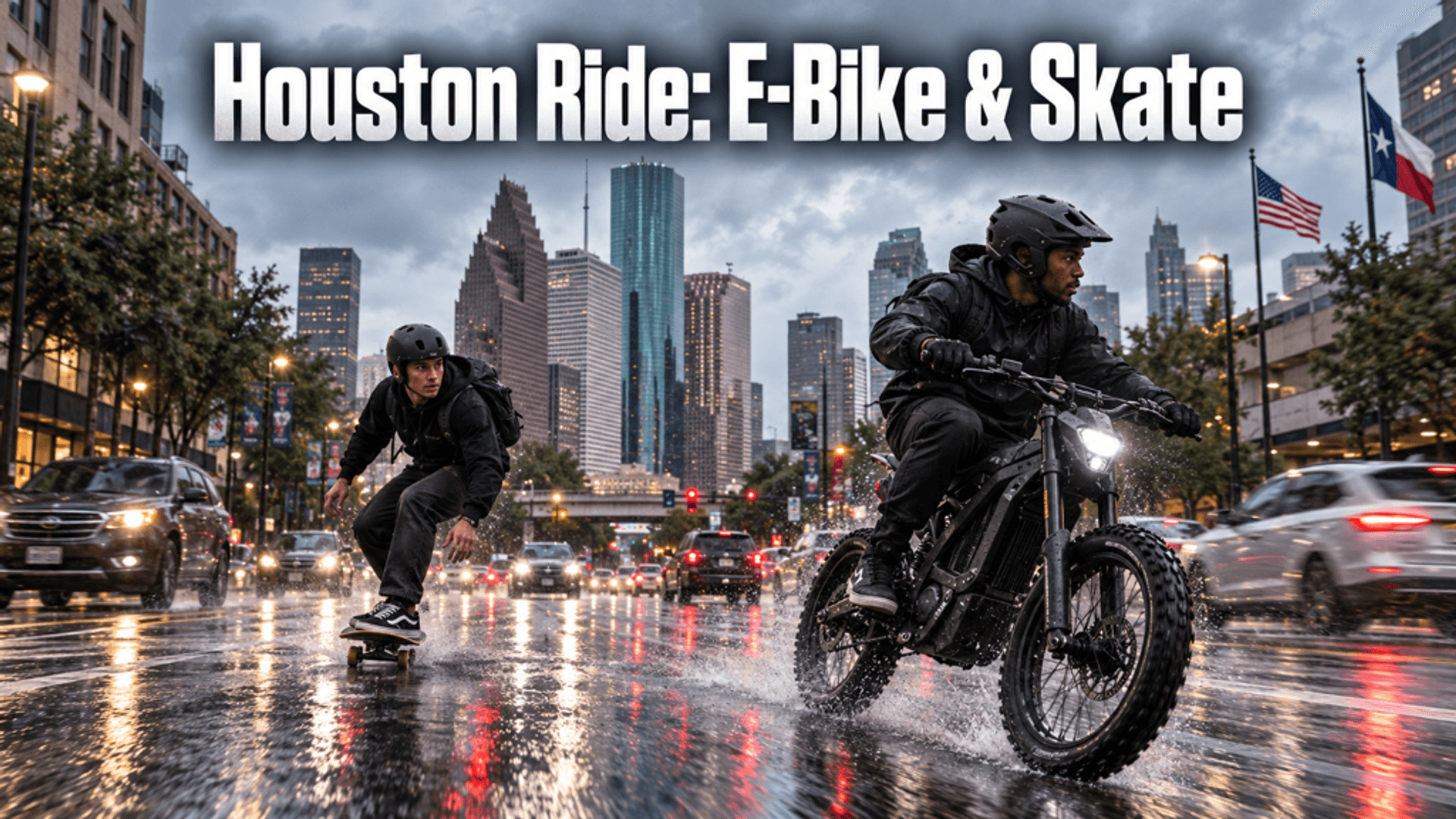 Houston Ride: E-Bike & Skate