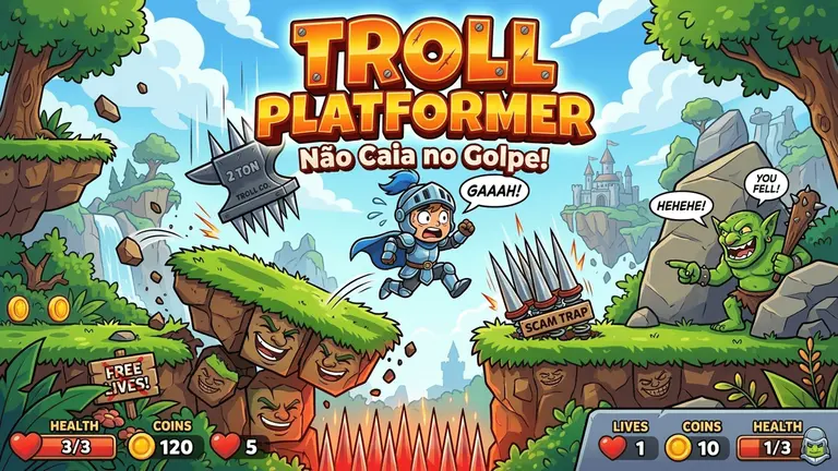 Troll Platformer: Não Caia no Golpe!
