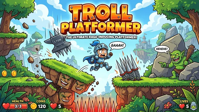 Troll Platformer: Don't Fall For It!