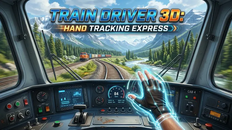 Train Driver 3D: Hand Tracking Express