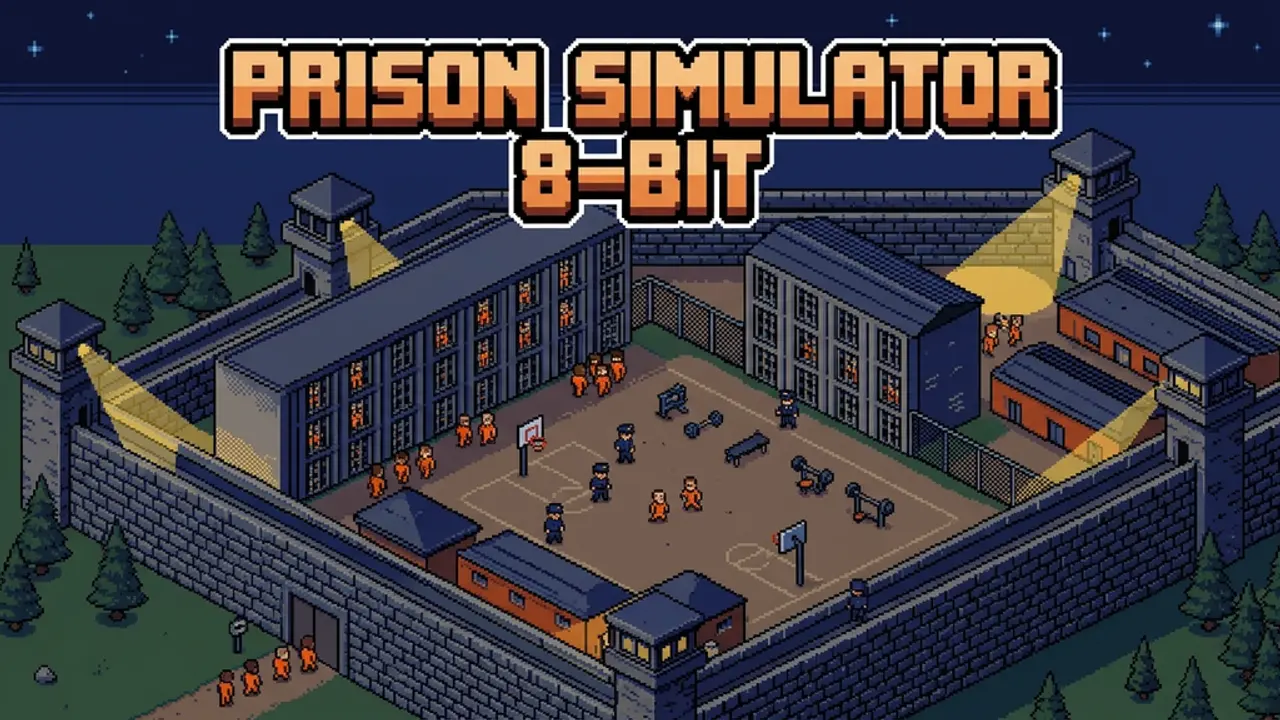 Prison Simulator: 8-Bit gameplay
