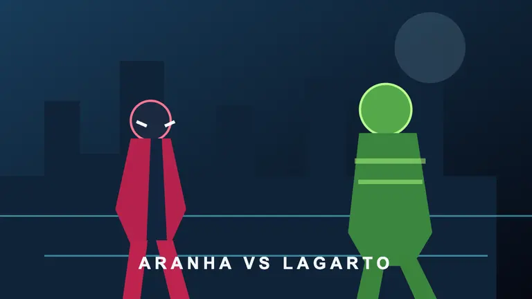 Aranha vs Lagarto