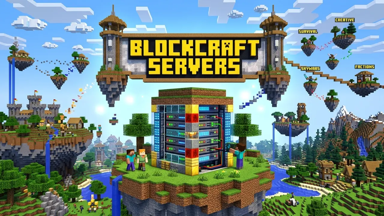 BlockCraft Servers gameplay