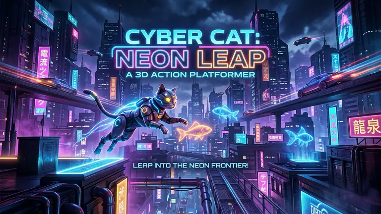 Cyber Cat: Neon Leap