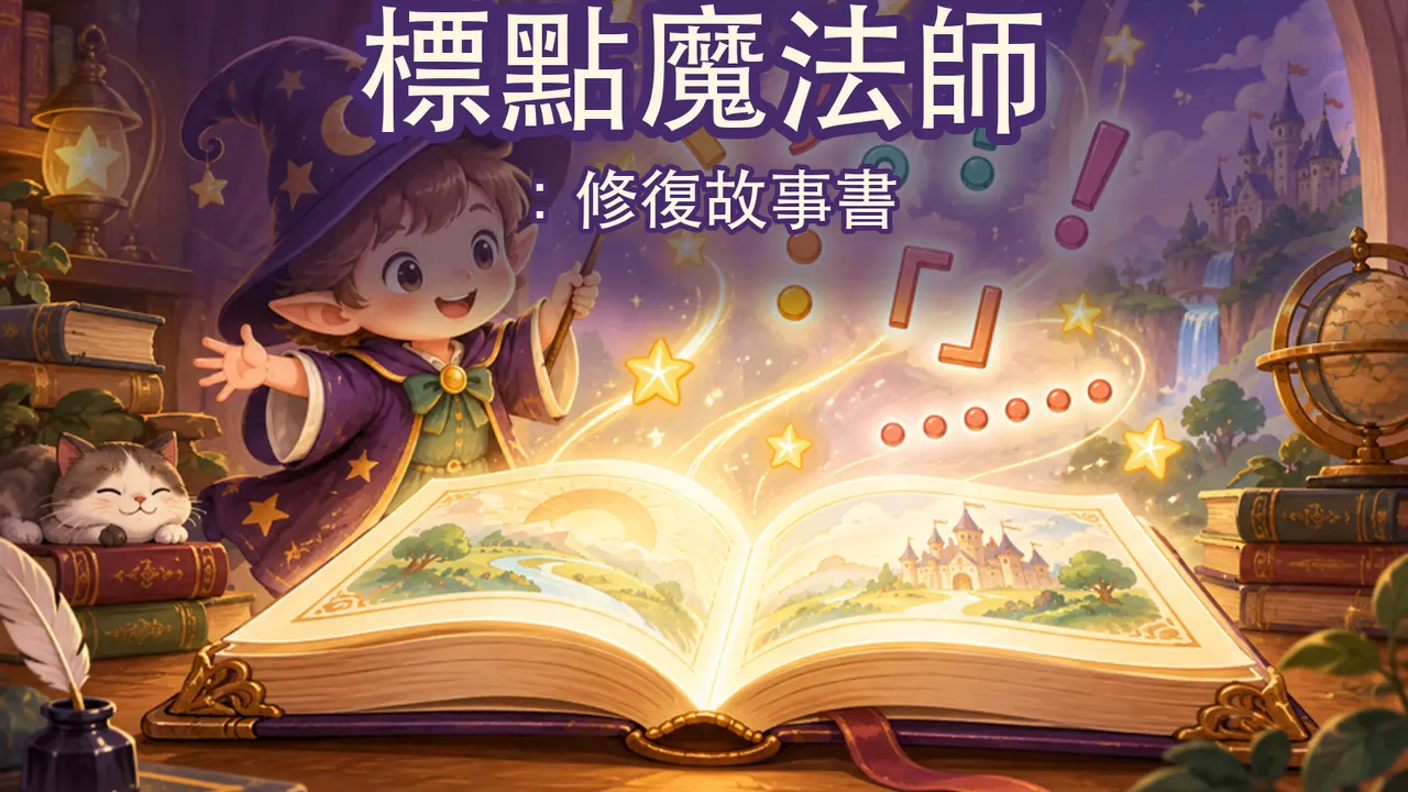 標點魔法師:修復故事書 gameplay