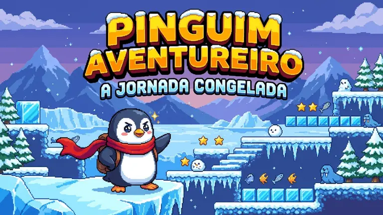 Pinguim Aventureiro: A Jornada Congelada