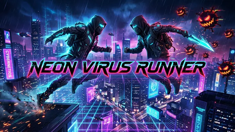 Neon Virus Runner