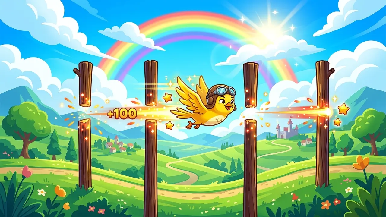 Flight Between Poles gameplay