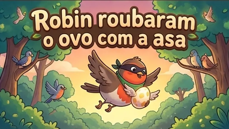 Robin roubaram o ovo com a asa