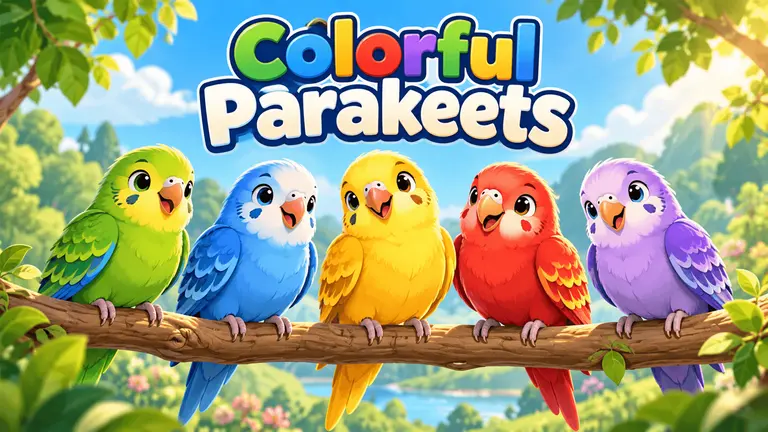 Colorful Parakeets