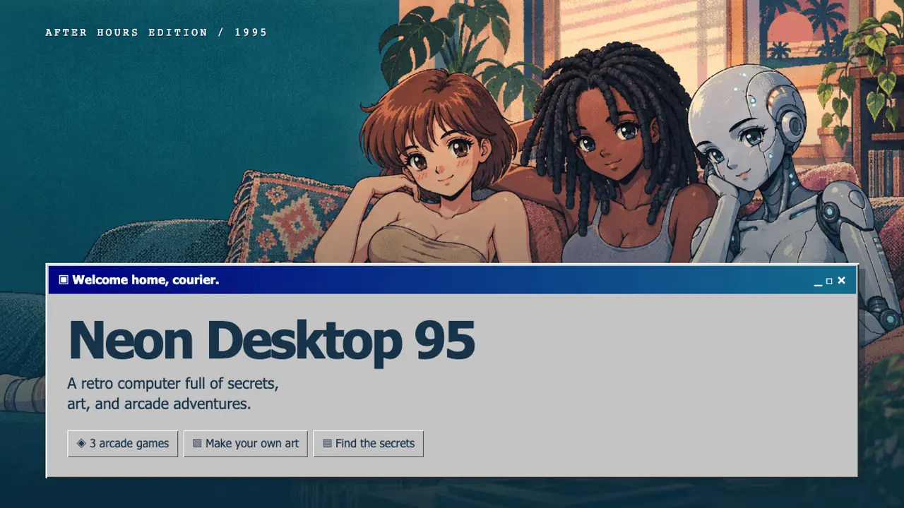 Neon Desktop 95 gameplay