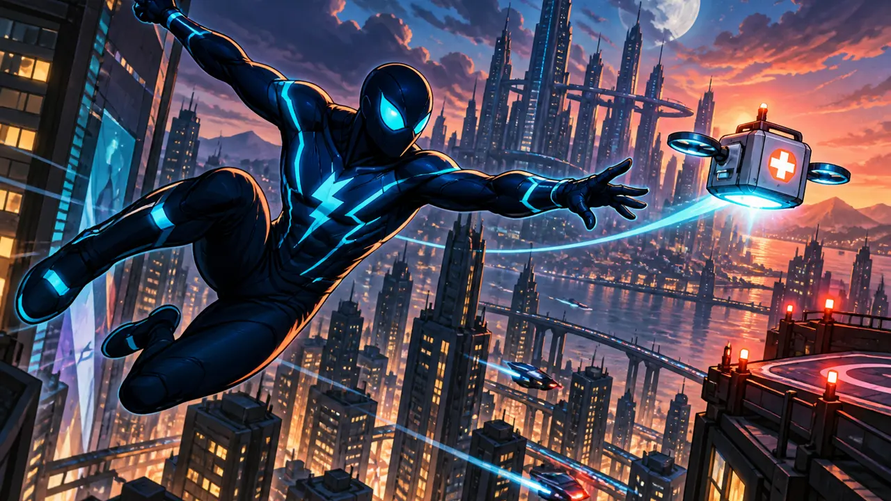 Web-Slinger: Skyline Rescue gameplay