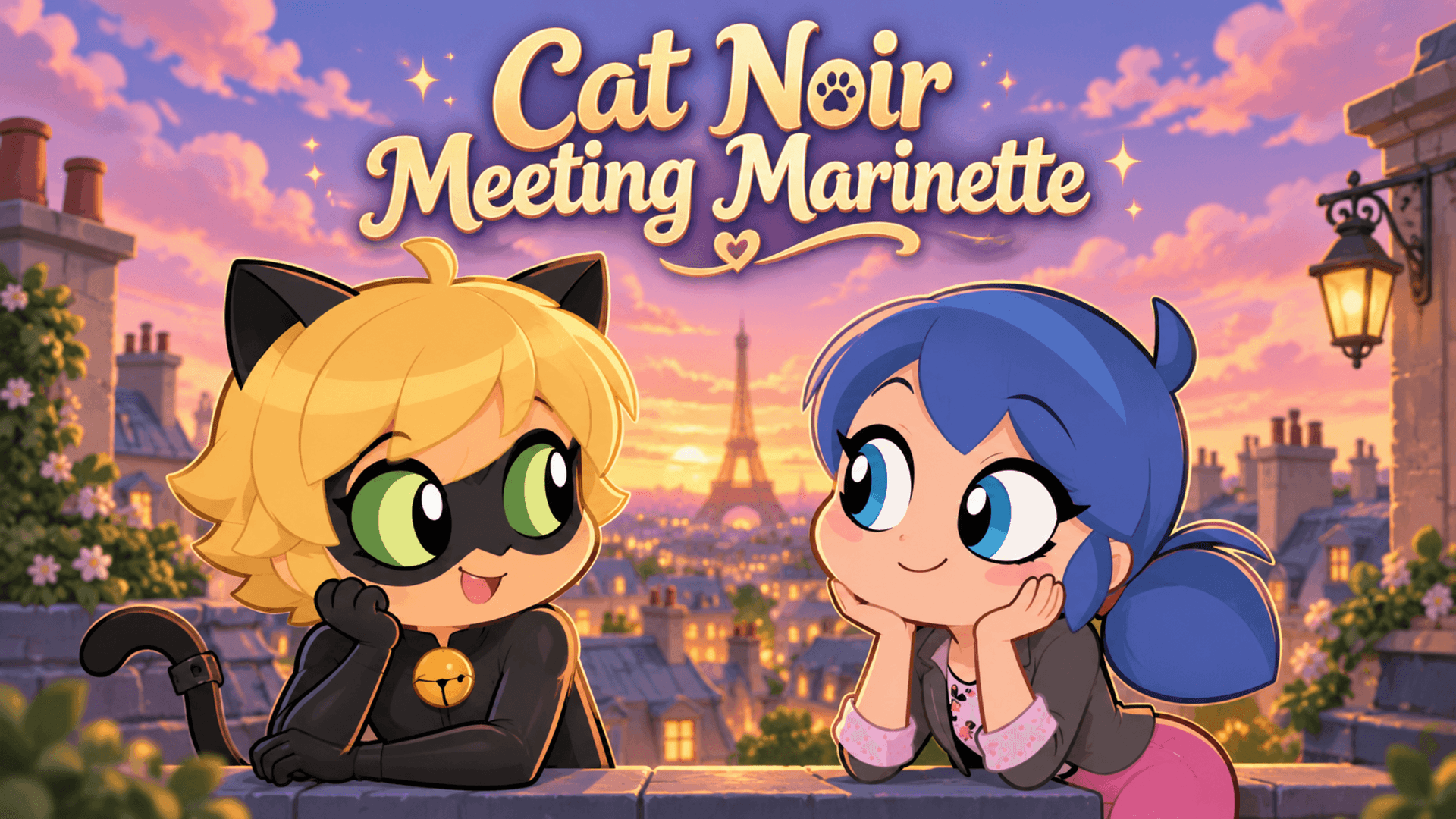 Cat Noir Meeting Marinette