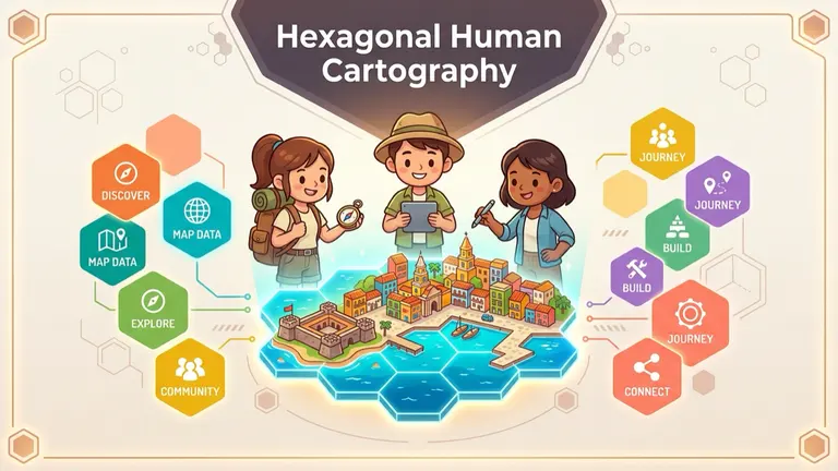 Hexagonal Human Cartography