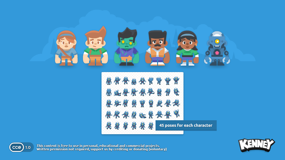 Toon Characters 1 hero