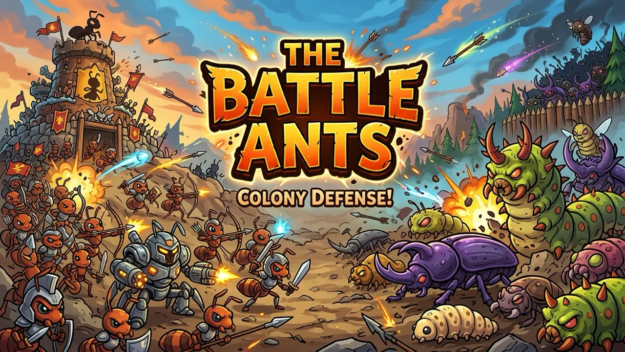 The Battle Ants gameplay
