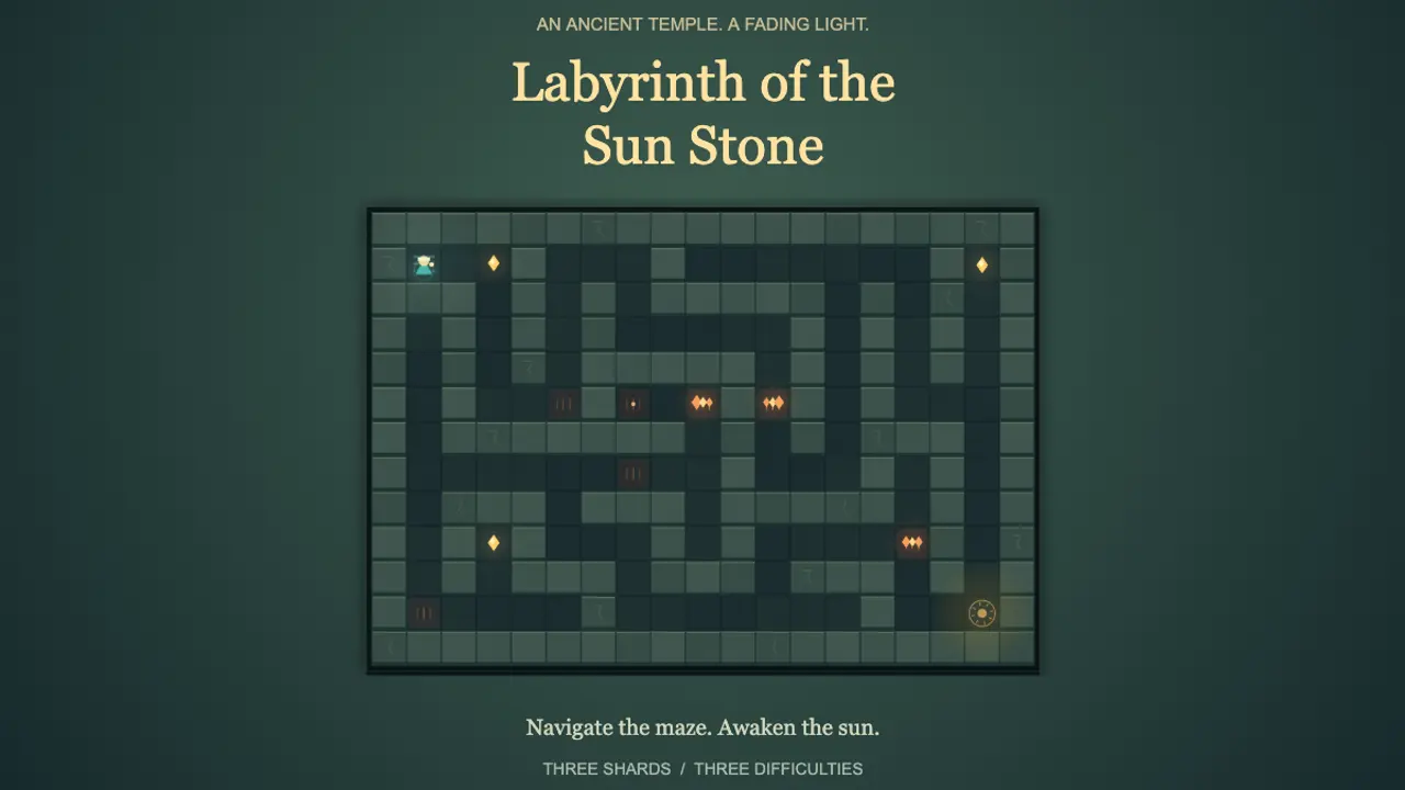 Labyrinth of the Sun Stone gameplay