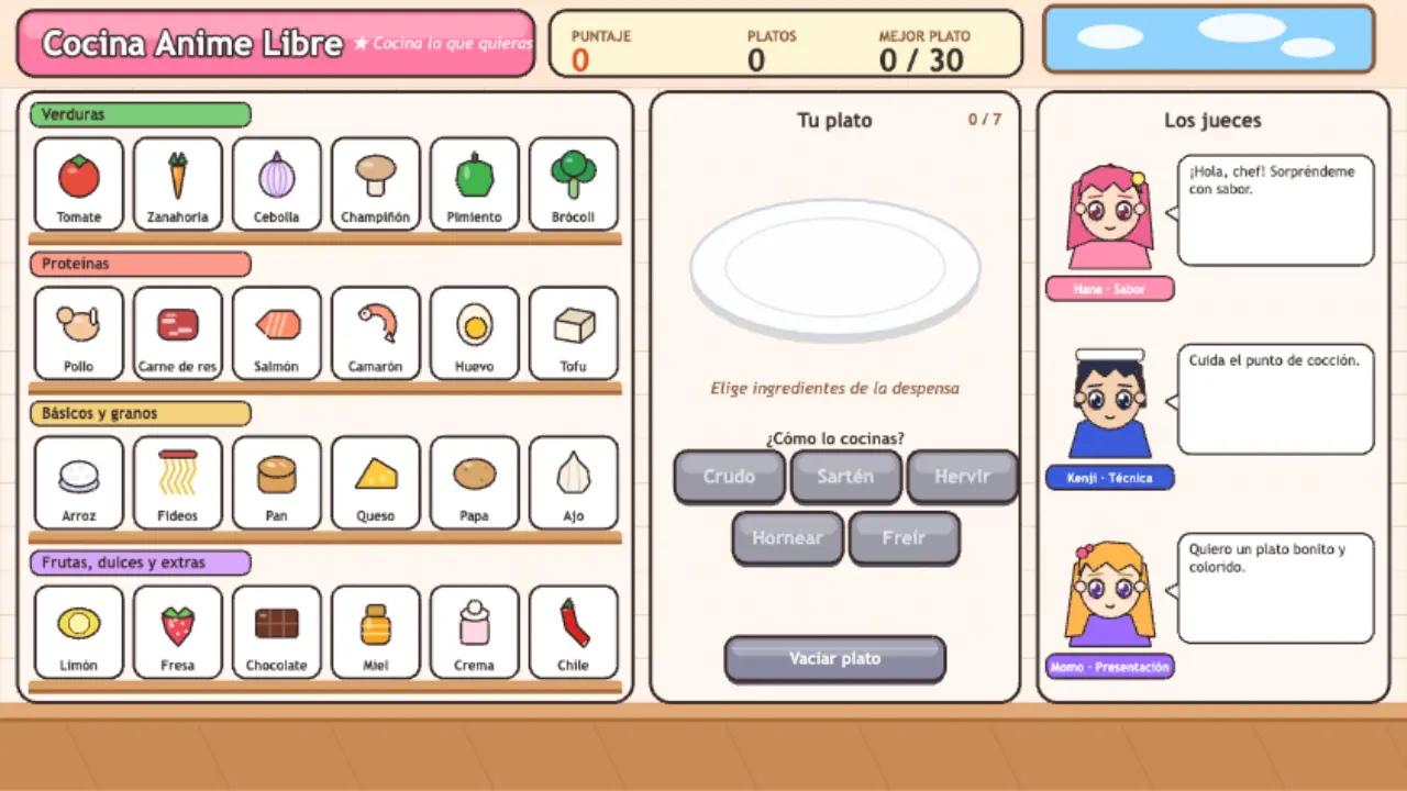 Cocina Anime Libre gameplay