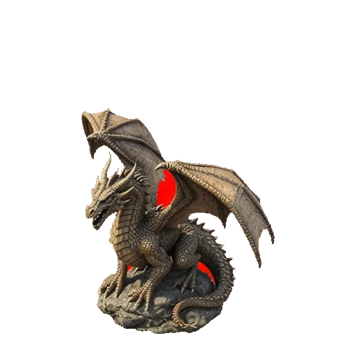 coaster theme classic theme dragon statue
