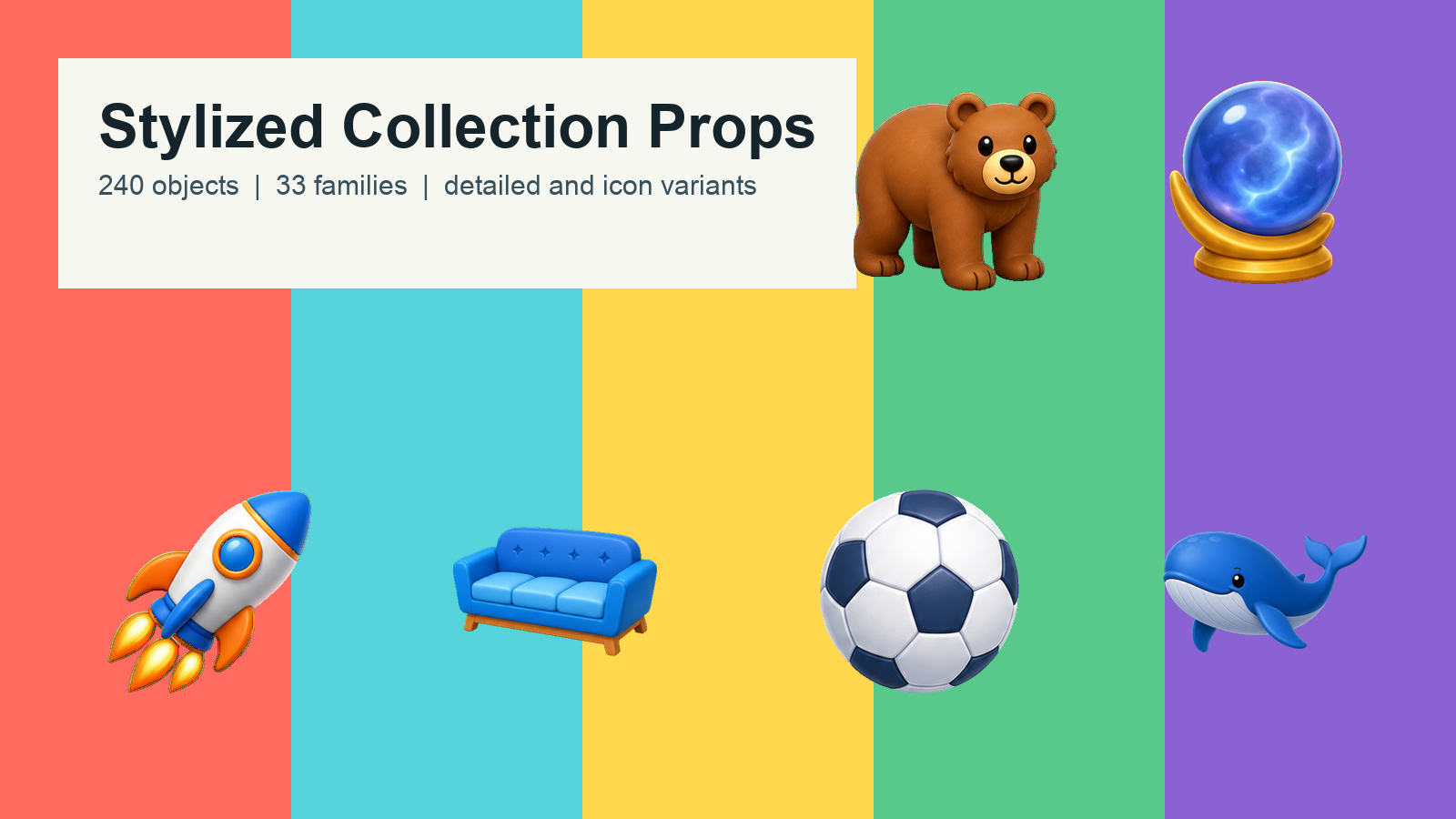 Stylized Collection Props hero