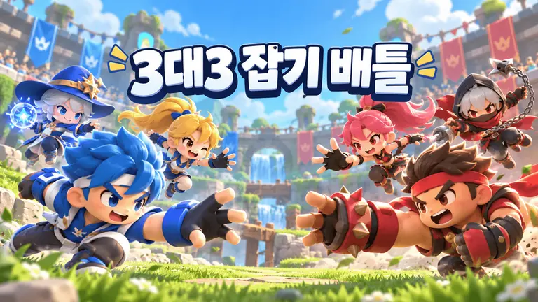 3대3 잡기 배틀