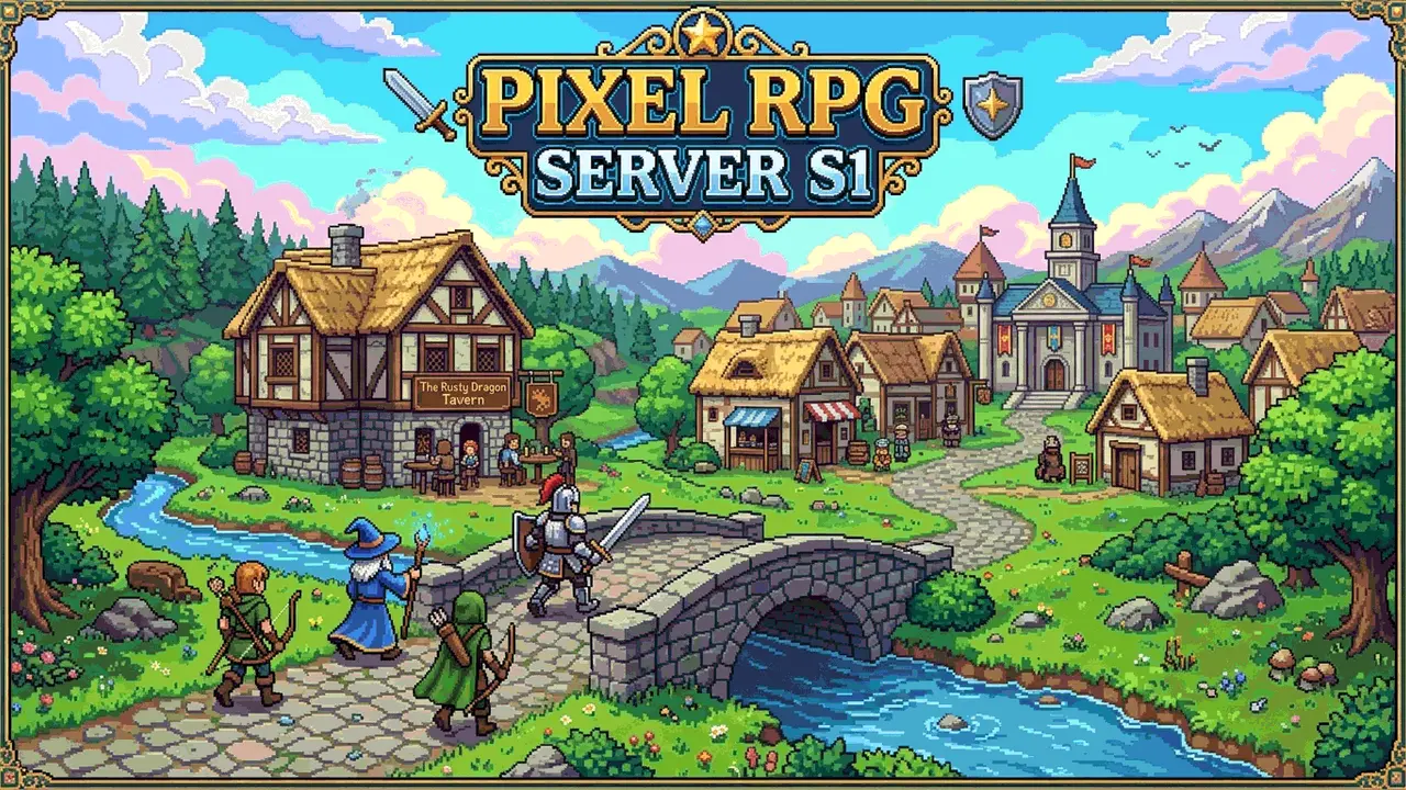 Pixel RPG: Server S1 gameplay