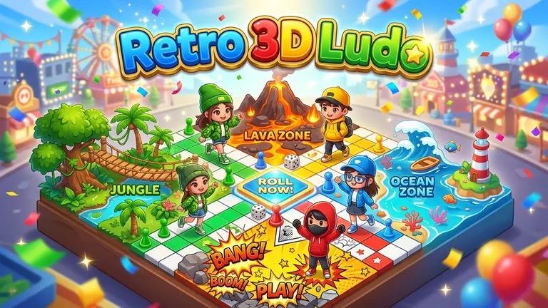 Retro 3D Ludo