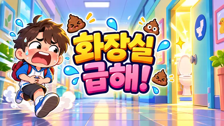 화장실 급해!