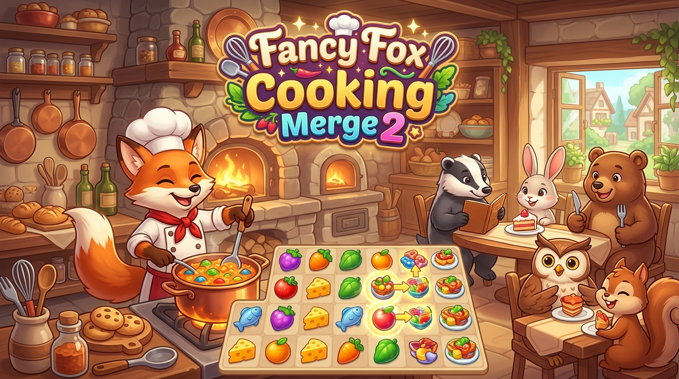Fancy Fox Cooking Merge 2 hero