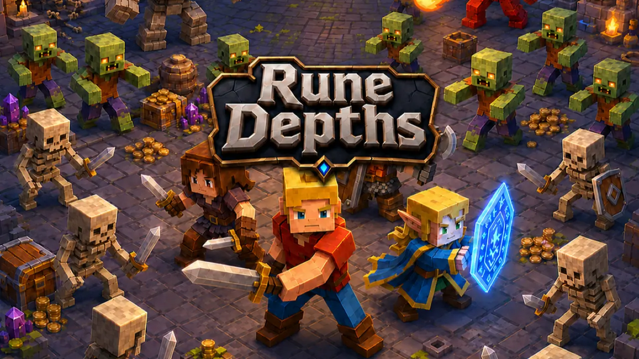 Rune Depths 3D gameplay