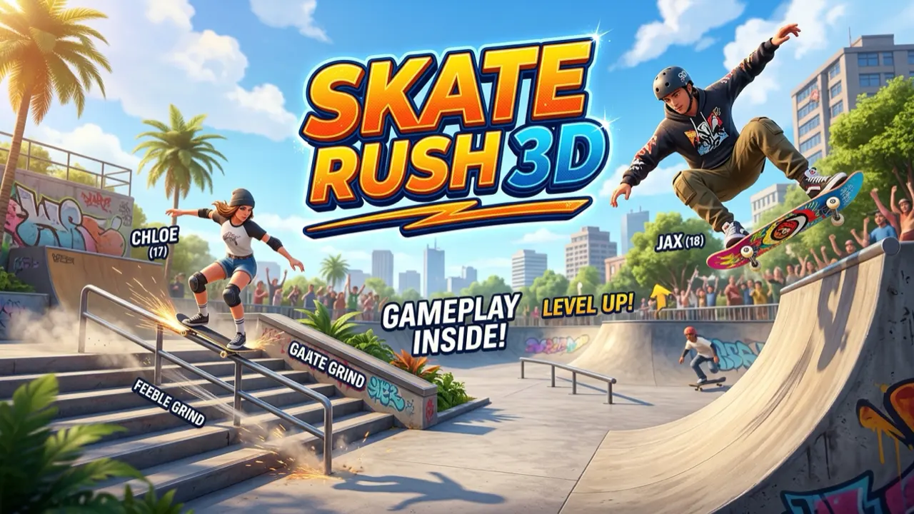 Skate Rush 3D gameplay