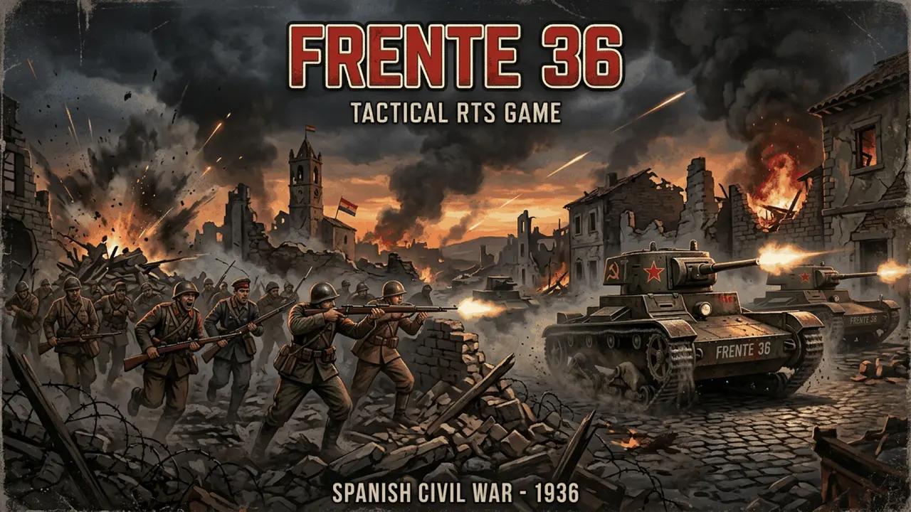 Frente 36: Guerra Civil RTS gameplay