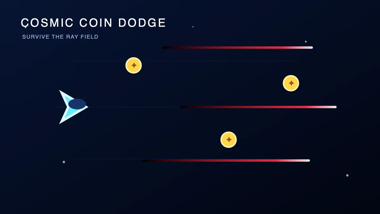 Cosmic Coin Dodge gameplay