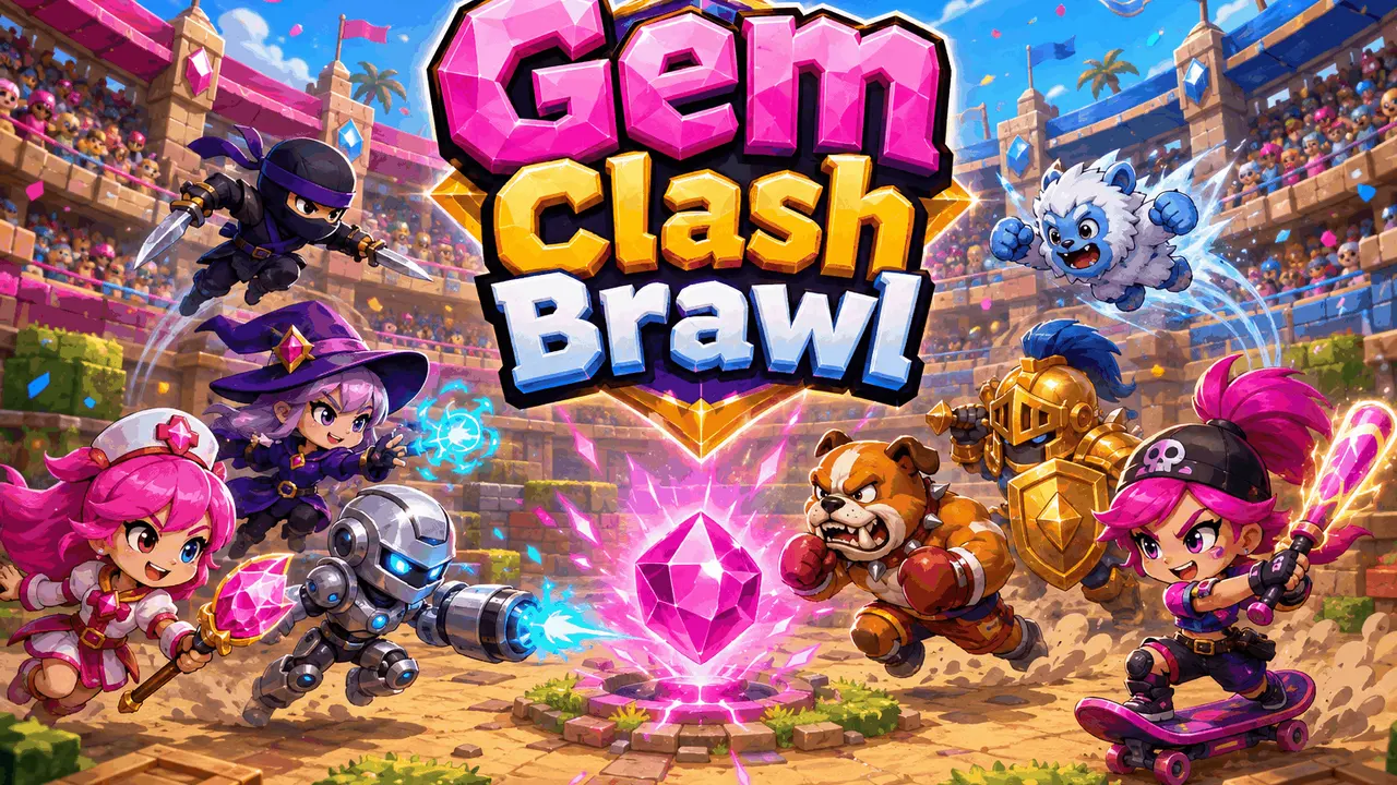 Gem Clash Brawl gameplay