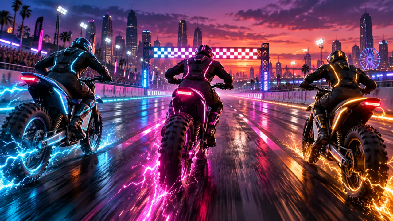 Voltline: E-Bike Drag gameplay