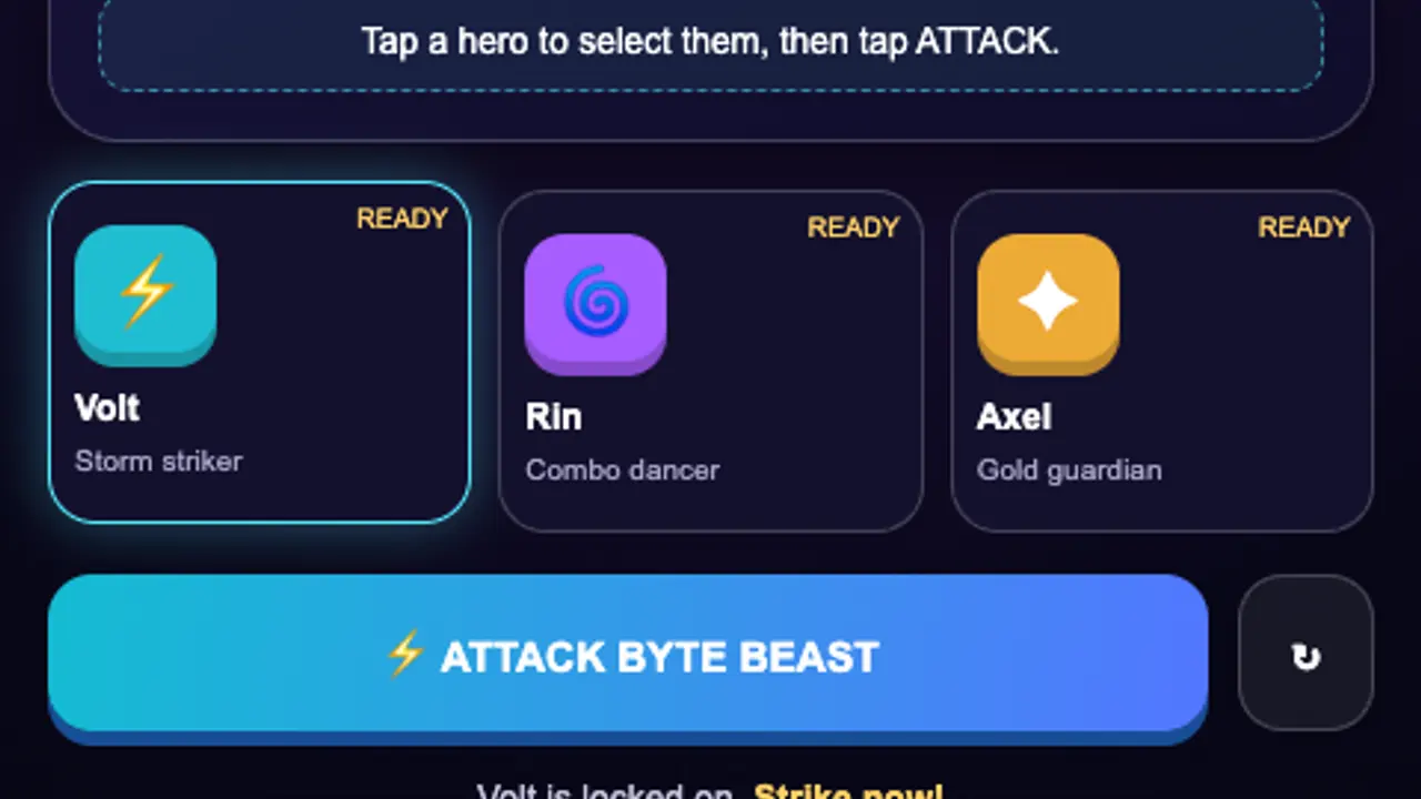 Sega Heroes: Neon Clash gameplay