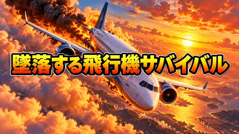 墜落する飛行機サバイバル