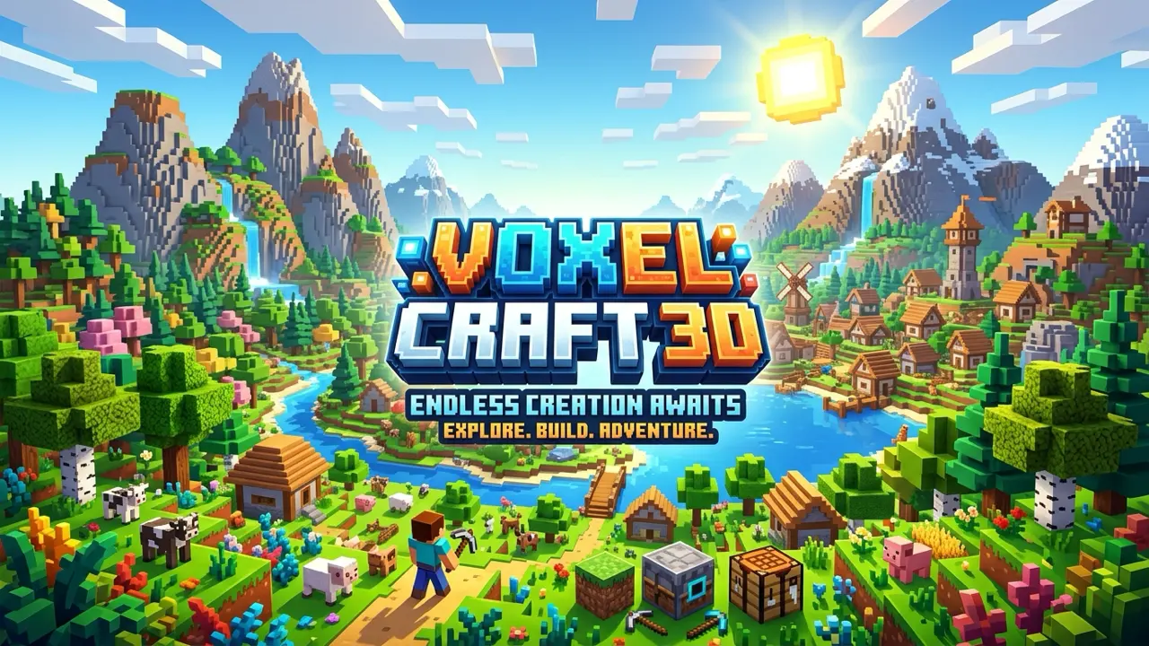 Voxel Craft 3D gameplay