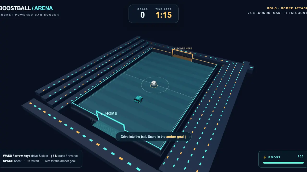Boostball Arena gameplay